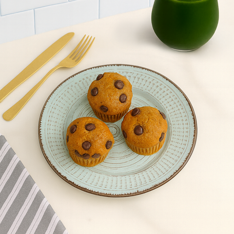 Chocolate Chip Protein Carrot Muffin