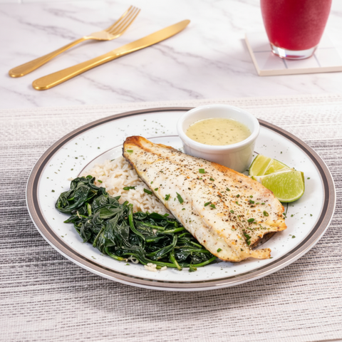 Lemon Garlic Branzino