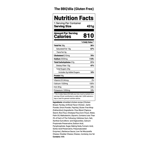 The BBQ'dila (Gluten Free)